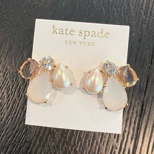 Kate Spade New York Pearl & Crystal Cluster Stud Earrings